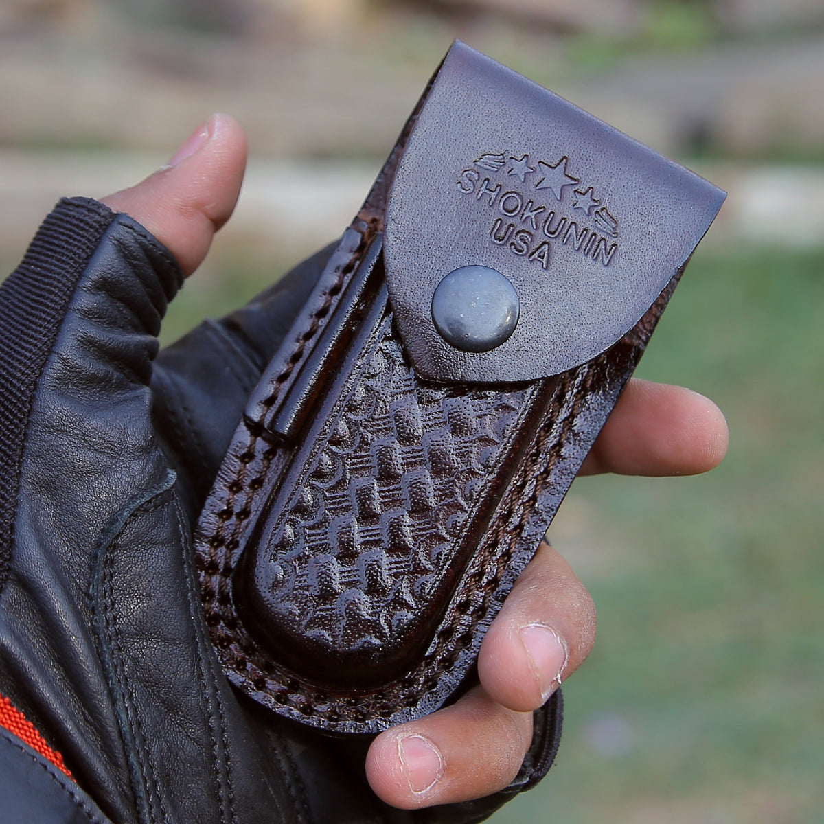 Pocket Knife - Antler Edge Damascus Pocket Knife with Staghorn & Bone Handle - Shokunin USA