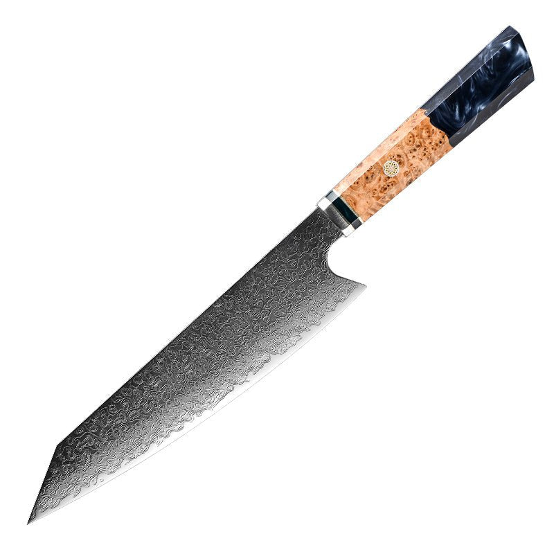handcrafted knife sheath - Brilliance Japanese VG10 Damascus 8-inch Chef's Knife with Exotic Olive Wood Handle & Sheath - Shokunin USA