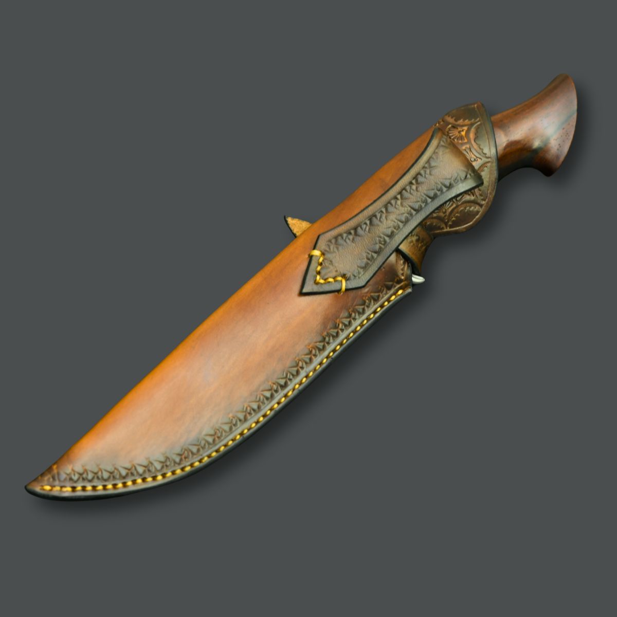 outdoor survival knife - Aphrodite Japanese Hunting Utility Knife with Exotic Sandalwood Handle - Shokunin USA
