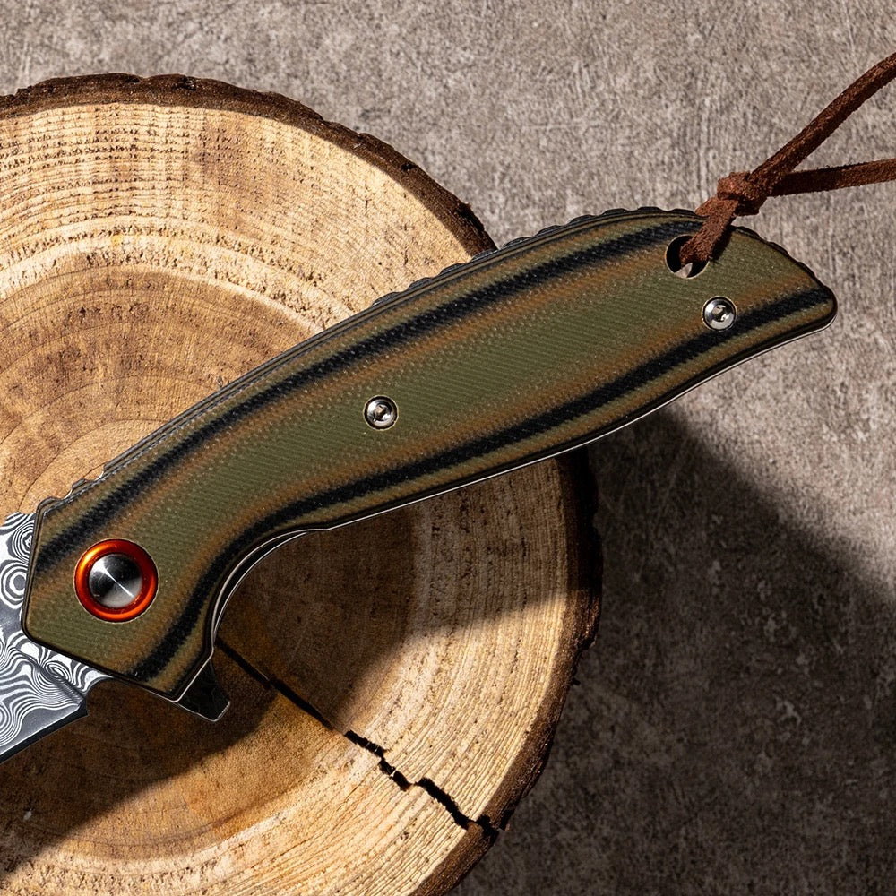 folding pocket knife - Scorpion Japanese Folding Pocket Knife with VG-10 Damascus Steel & G10 Handle - Shokunin USA